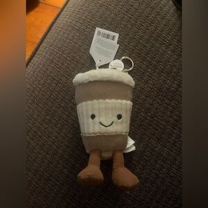 BNWT Jellycat Coffee Keychain